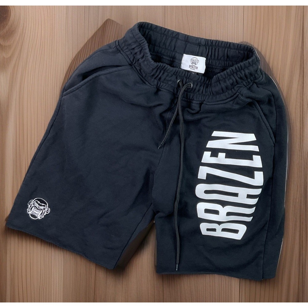 Brazen Shorts Men Sz S Sweats Fleece Big Logo Apparel Running Casual